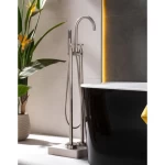 خلاط بانيو نحاس مقاس 87.5×33×16 سم، كروم