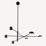 Opulent Pendant Light Modern, Dimensions 80 x 25 x 30  cm, Black Color