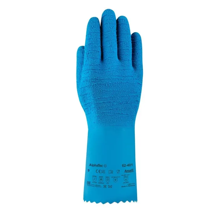Chemical Resistant Glove Blue Color Length 320 mm Size 8 Medium | Reda Safe