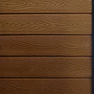 تكسيات جدارية خارجية WPC بني، أبعاد 220×13.5 سم، موديل 10043 | 