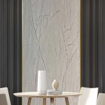 Decorative Alternative Chipboard, 2.95 m Length, 60 cm Width, 8 mm Thickness, Light Gray Color