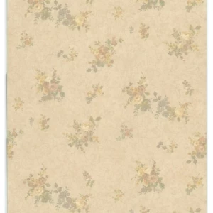 Italian Wallpaper Floral Design Beige Color, Size 10mx0.73m, Model 57124 | Balbaid Decor Company