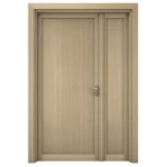 High-Quality Wooden Double Door, beige, Size 160 × 235 cm, Model TR17