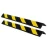 Rubber Wall Corner Guard, Size 800 mm, Width 80 mm, Thickness 10 mm, Yellow and Black Color