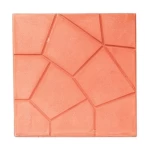 Decorative Concrete Tile With Distinctive Designs, Size 40x40 cm, Height 4 cm, Light Red Color | Al Sarif Company