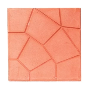 Decorative Concrete Tile 40x40 cm, Height 4 cm, Light Red | Al Sarif Building Materials