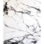Chinese Marble alternative Rectangle, Size 280 x 122 cm, White with black veins Color