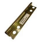 Round Aluminum End Accessory, Size 240 × 1.3 cm, shiny gold Color