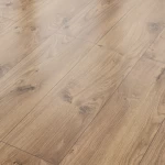 Classic HDF flooring parquet, thickness 8 mm, brown color, model number 52598