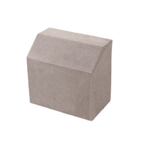 Half Curbstone 30x25x15 cm Gray Color | 