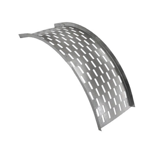 Vertical Outside Bend Perforated Inside Flange Cable Tray 1.5mm Thick 100mmx100mm | Bahra Cables