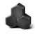 Delta Interlock Paver Tiles, Height 8 cm  Black Color | Al Hasaniah Company