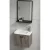 Small Wooden Washbasin With mirrors and shelf, Size 50×30 cm