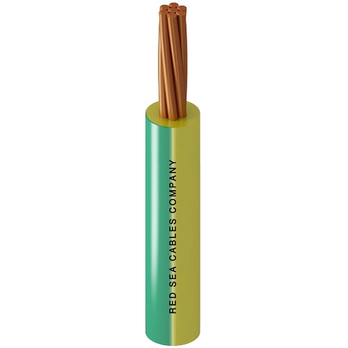 سلك مجدول CU/LSHF مقاس 16mm2، 450/750V، لون أخضر/أصفر، 100 Yards | RESCAB
