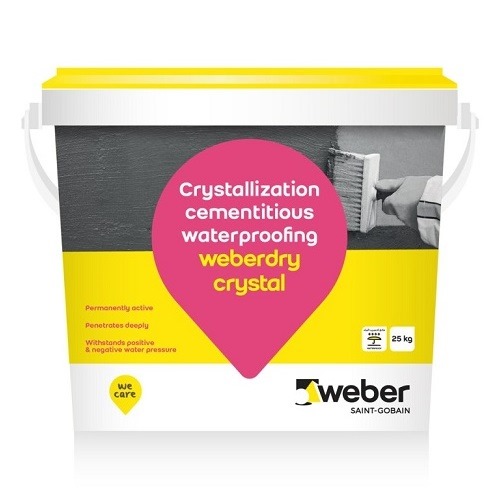 Crystalline Cementitious Waterproofing 25 kg Pack, Grey Color | Sodamco-Weber