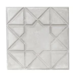 Patterned Cement Decorative Tile For Floors, Cement Color, Size 40x40 cm, Thickness 5 cm | Al Sarif Company