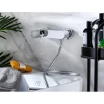 خلاط دش، ارتفاع 12 سم، عرض 23 سم، طول 23 سم، لون كروم