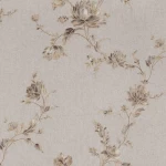 Floral wall decoration, pale gray color, length 10 m, width 1.06 m, model 5942  