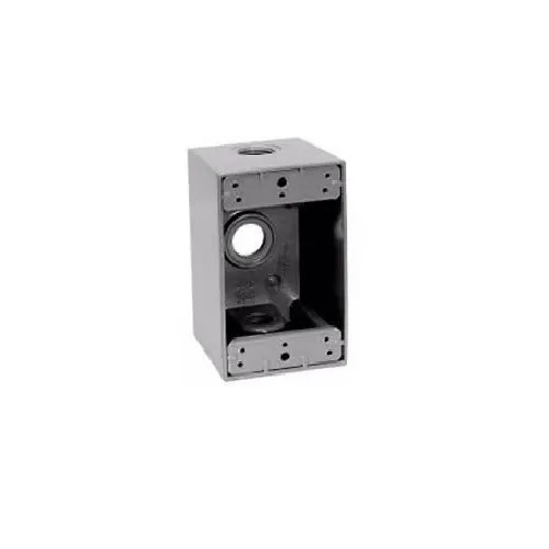 Weatherproof Box DC Aluminum, 3 Holes, 3/4 inch Hole Size | United Electricals Factory