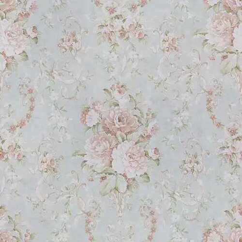 Floral Wall Decoration 10m x 50cm Light Green | 5003-GEN
