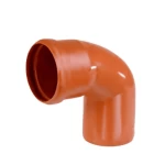 UPVC Elbow 87.5° Size 315 mm, Length 510 mm, Orange Color | Cosmoplast