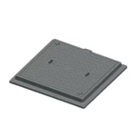 غطاء غرفه تفتيش حديد ديكاتيل 400×400 ملم، مربع الشكل  حموله 40 طن  لون رمادي | مصنع سعودي كاست
