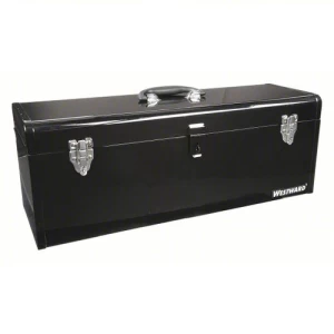 Tool Box 24 x 8 x 9 inches Lockable Steel, Black | Est.Salama Trading Tools&Hardware