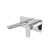 Washbasin Mixer Wall Mounted With Frame Size 25×1×17.8 cm, Shiny Chrome