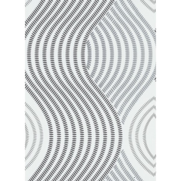 German Wavy Wallpaper 10m x 0.53m Off White, Model 10045-10 | Balbaid Decor Company