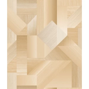 Spanish Geometric Wallpaper 10 m x 0.53 m Beige, Model G56628 | Balbaid Decor Company