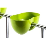 Plastic Pot Double, Round Shape, green