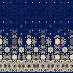 موكيت مساجد صوف صناعي، ارتفاع خيط 12 ملم، لون كحلي، تصميم خاص، موديل أندلسية