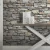 Wallpaper stone design, size10 m x0,53 m, gray color