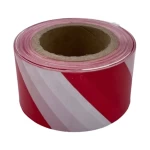 شريط سلامة غير لاصق لون احمر×ابيض مقاس 100متر /2   المادة بلاستيك