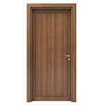 Premium entry door, size 235 x 115 cm, brown color, 6 cm thickness, model TR17