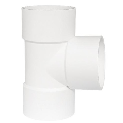 TEE PVC 90° Schedule 40 1 inch Outer Diameter 33.4 mm White | Al-Rajhi Pipes