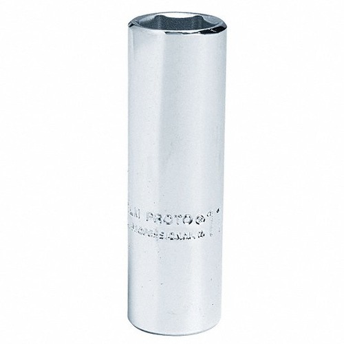 Square Socket 1/4 inch Drive Base, 6 Points, Chrome Finish | Proto by ARAB PROS COMPANY