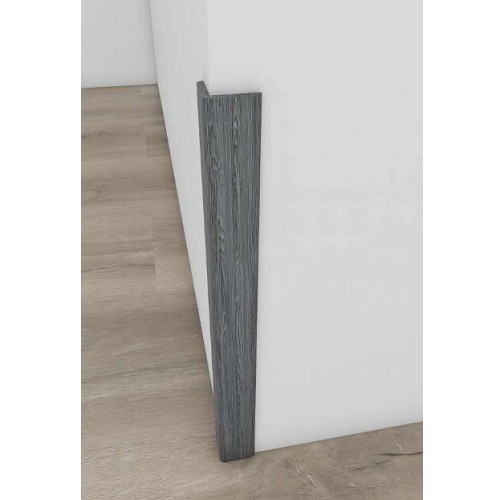 Corner Wood Replacement Fiber Boards 240x3 cm, Gray | Luxury line