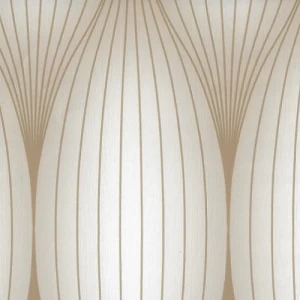 Classic Wallpaper Vinyl Sheath 10m x 53cm Beige on White | Luxury line