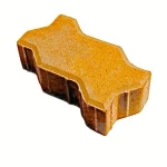 Uni Design Interlock Paving Tiles 11x22 cm, Thickness 6 cm, Yellow Color | Al Wasad Industrial