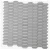 Gloss Mosaic Tiles Size 29.5×29.5 cm, Light Gray Color, Fluro Design | Abyat Company