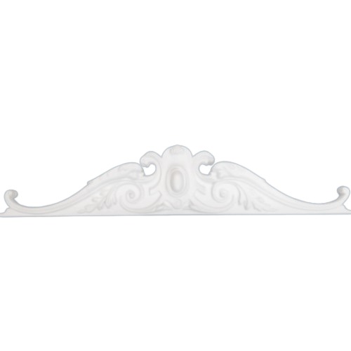 Engraved PU Foam Ceiling Frames Length 107 cm Height 20 cm White | Zakharef company