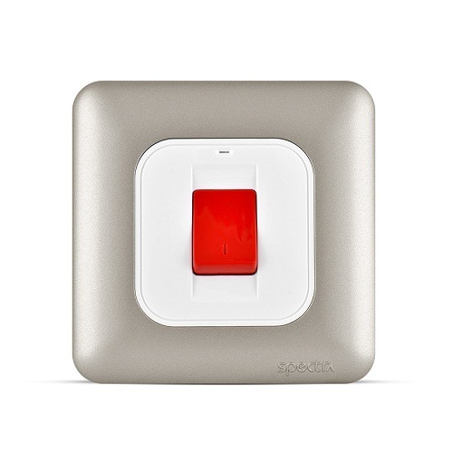 Air Conditioner DP Switch 45 Amp 7x7cm Titanium Color, 250V | Spectra