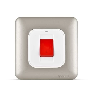 Air Conditioner DP Switch 45 Amp 7x7cm Titanium Color, 250V | Spectra
