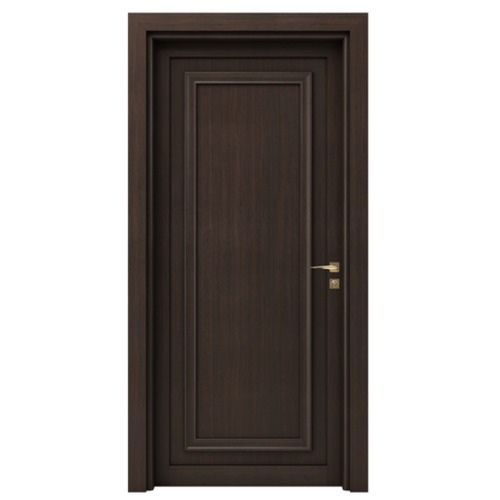 Premium Wooden Door 235x115 cm, 6 cm Thickness, Burnt Brown | EX07