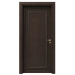 أبواب بريميوم للمنازل بتصميم عصري، لون بني محروق، مقاس 235 × 115 سم، سمك 6 سم، موديل EX07