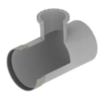 GRP Unequal Tee SP/FL/SP Insid Diameter 450×350 mm Length 1100 mm   Hepco Company