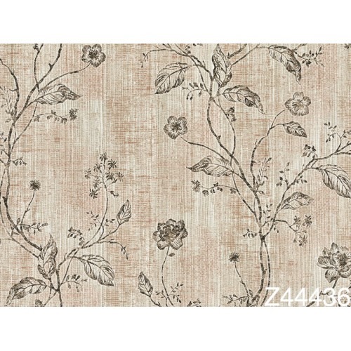 Italian Wallpaper Floral Design 10m x 1.06m, Beige | Balbaid Decor Company
