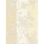 Floral Wall Decoration, Gray with Beige Color, Size 10m×0.70m, Model 12014  