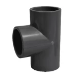 TEE PVC 90°  Schedule 80 Al-Rajhi Brand Size 1½ inch Outer Diameter 59.32 mm Dark Gray Color
